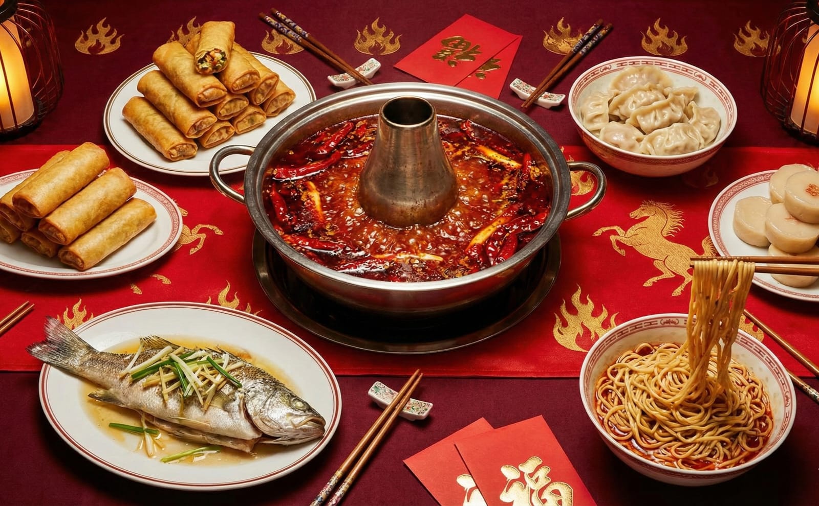 Chinese New Year 2026 Lucky Food hot pot feast
