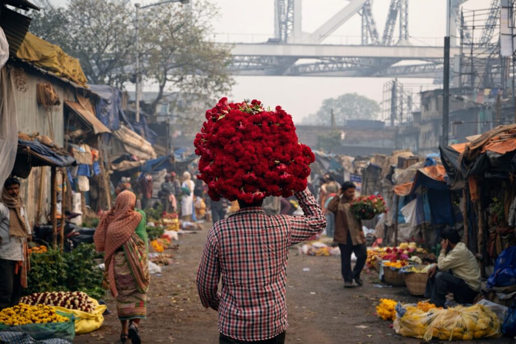 kolkata flower market
